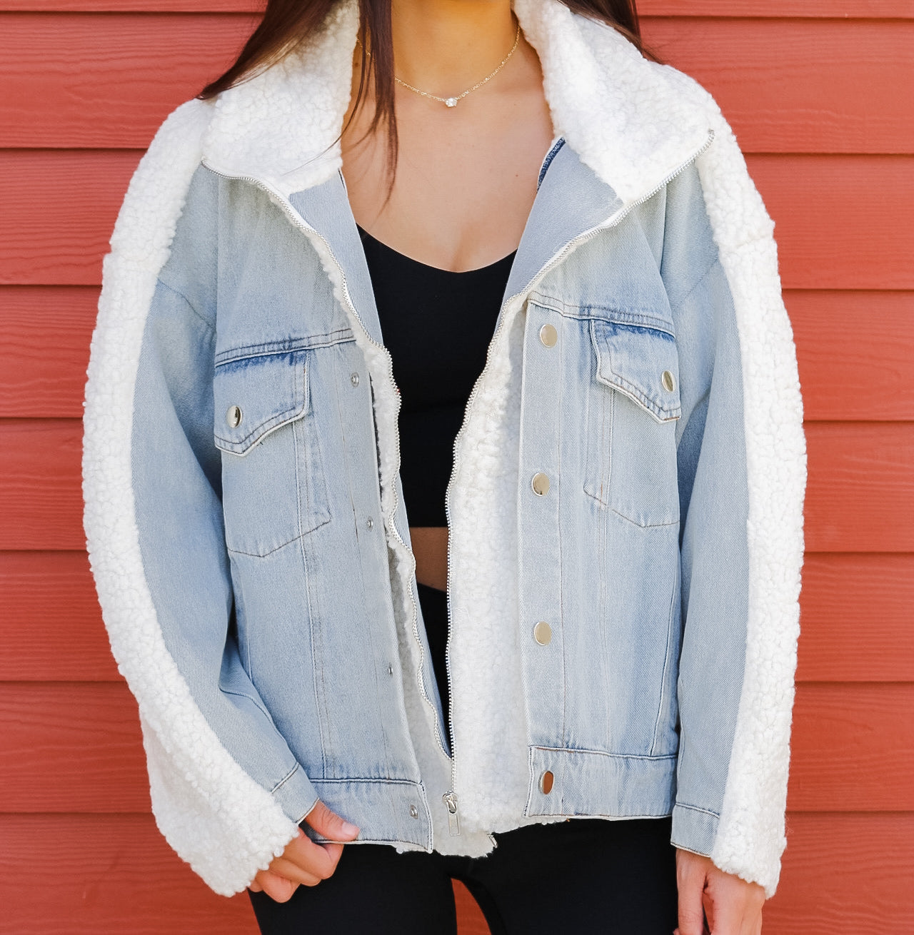 Sherpa Jean Jacket